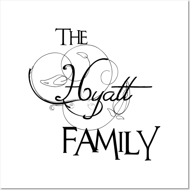 The Hyatt Family ,Hyatt Surname Wall Art by glaisdaleparasite